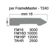 Plättchen 16mm für Frame Master pneum. - 12000 Stück