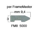 Plättchen 9 mm für Frame Master - 5000 St.