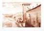 Schiavo: Kupferstich: Castel Vecchio cm35x50 (sepia)