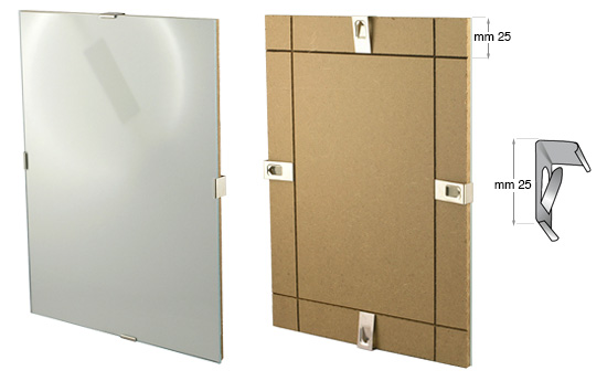 Rahmenlose Bildhalter mit Kunstglas - 50x70 cm