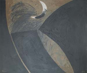 Guido Zilio: Siebdruck: Alla luna - cm 68x90