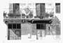 Schiavo: Radierung: Balcone fiorito cm 70x50 Sepia