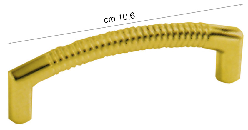 Paar Griffe für Tabletts aus Messing - 10,6 cm