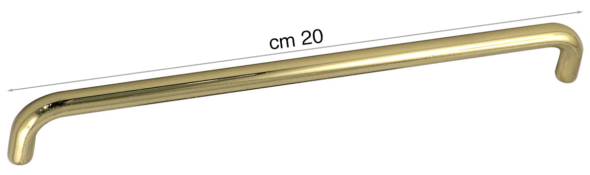 Paar Griffe für Tabletts aus Messing - 20 cm