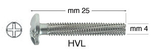 Schrauben aus Eisen Rundkopf 25 mm - Packung zu 100