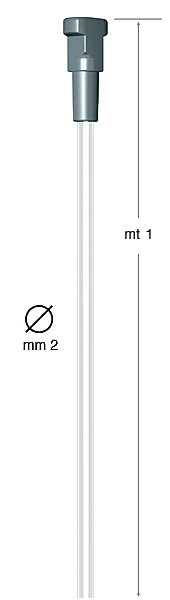Twisterseil Durchmesser 2 mm  -  1 Meter