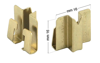 Vermessingte Clips für Curl Up - 100 Stück