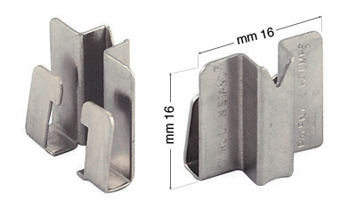 Vernickelte Clips für Curl Up - 20 Stück