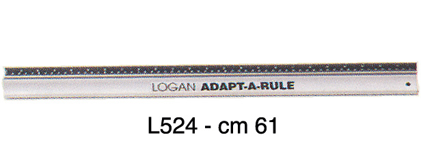 Lineal Logan 61 cm mit Messkala in cm/inches