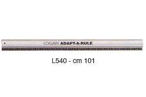 Lineal Logan 101 cm mit Messkala in cm/inches