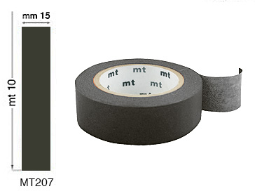 Dekorative Klebestreifen 15 mm x 7 m - Matte Black