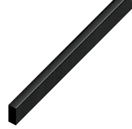 Abstandleiste Kunststoff flach 5x10 mm - Schwarz - P10NERO