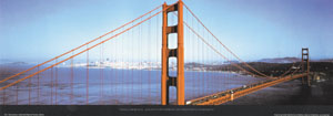 Poster: Lawrence: Golden Gate 33x95 cm