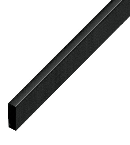 Abstandleiste Kunststoff flach 4x15 mm - schwarz