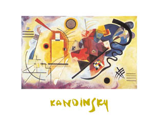Poster: Kandinsky: Giallo, rosso, blu - 30x24