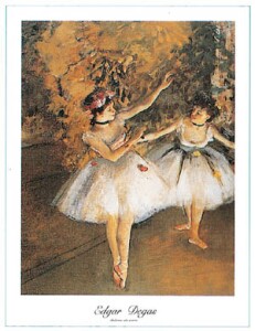 Poster: Degas: Ballerine  24x30 cm