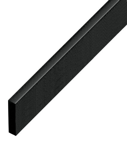 Abstandleiste Kunststoff flach 5x20 mm - Schwarz - P20NERO