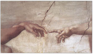 Poster: Michelangelo: Creazione - Einzelheit - 80x56 cm