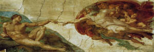 Poster: Michelangelo: La Creazione - 120x80 cm