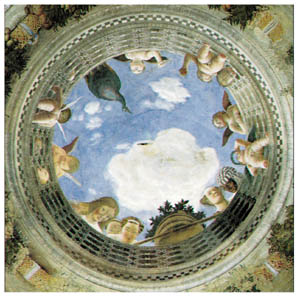 Poster auf Keilrahmen: Mantegna:  Camera sposi 140x100