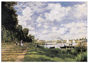 Poster auf Keilrahmen: Monet: Argenteuil 120x88