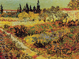 Poster: Van Gogh: Giardino Fiorito -  80x60 cm