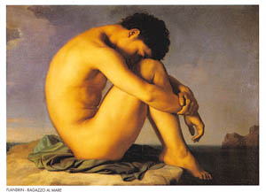 Poster auf Keilrahmen: Flandrin: Ragazzo al m. 110x90