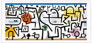 Poster: Klee: Reicher Hafen -  100x50 cm