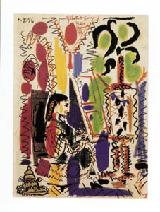 Poster: Picasso: L'atelier de Cannes - 60x80 cm