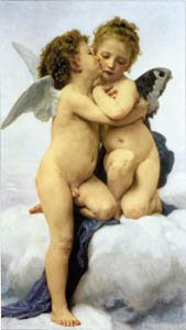 Poster: Bouguereau: First Kiss - cm 24x30