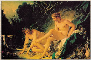 Poster: Boucher: Diana al bagno - 70x50 cm