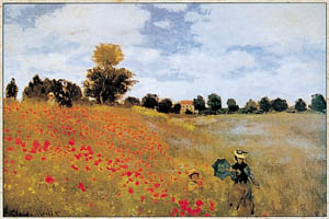 Poster: Monet: Papaveri - 50x40 cm