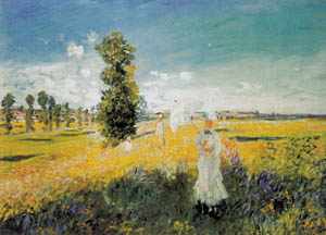 Poster auf Keilrahmen: Monet: La passeggiata 126x90