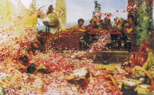 Poster auf Keilrahmen: Alma-Tadema: Roses 140x90