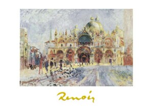 Poster: Renoir: Piazza San Marco -  50x40 cm