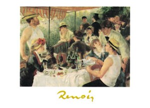 Poster: Renoir: Colazione dei Canottieri - 50x40 cm