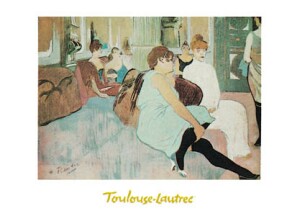 Poster: Toulouse-Lautrec: Rue des Moulines 30x24 cm