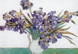 Poster auf Keilrahmen: Van Goch: Iris nel vaso 120x90