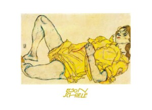 Poster: Schiele: Figura Femminile - 30x24 cm