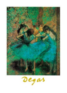 Poster: Degas: Ballerine Blu - 50x70 cm