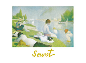 Poster: Seurat: Les Baigneurs - 60x80 cm