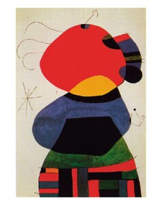 Poster: Mirò: Femme -  60x80 cm