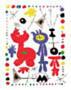 Poster: Mirò: Personnage et Oiseaux -  60x80 cm