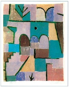 Poster: Klee: Garten im Orient -  60x80 cm