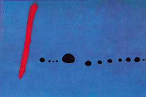 Poster: Mirò: Blu - 80x60 cm