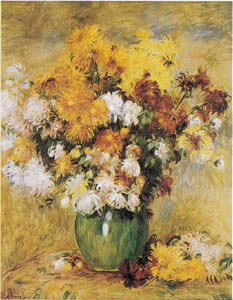 Poster: Renoir: Vaso di fiori - 60x80 cm