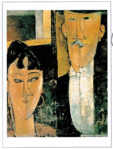 Poster: Modigliani: Gli sposi -  50x70 cm