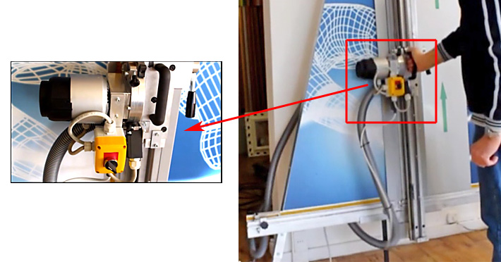 Säge für den vertikalen Schnitt mit Gladium 150 cm