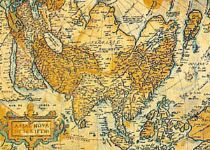 Drucke: Antike Asien-Landkarte - 50x35 cm