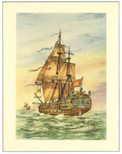 Drucke: Kleines Schiff - 25x35 cm